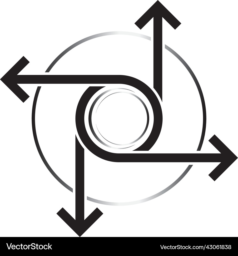 Flexibility Icon - Twist Shape vector image