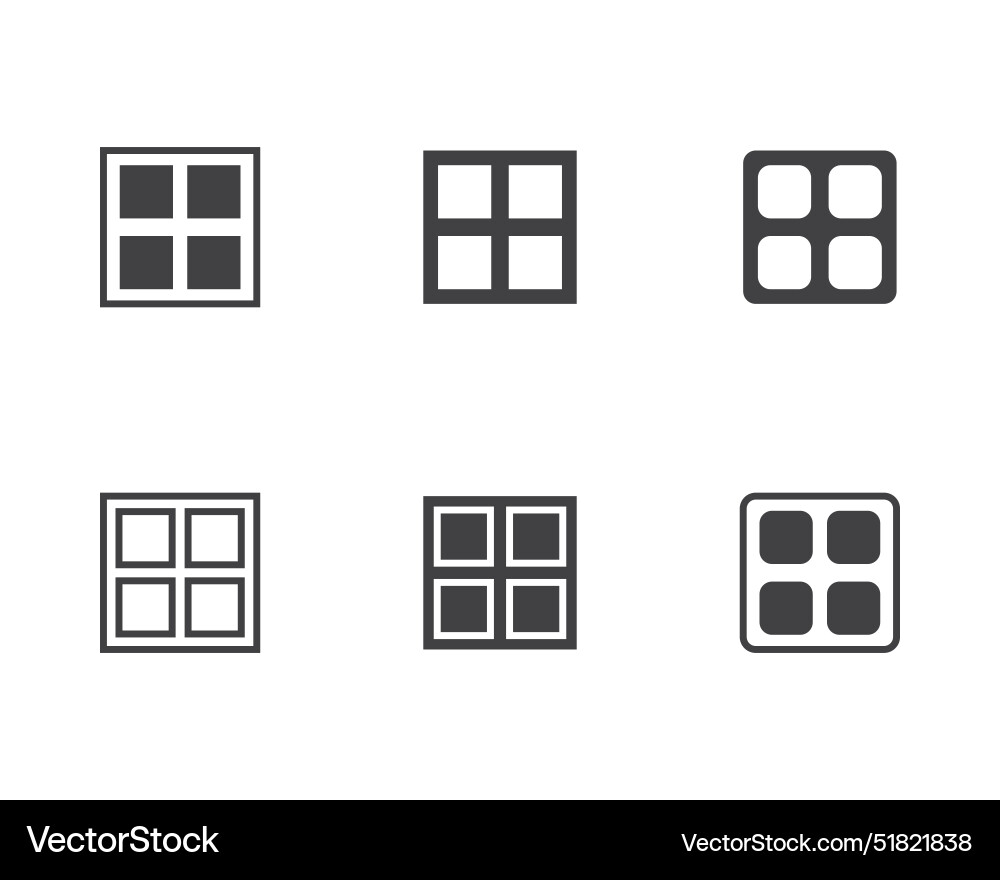 Hamburger menu icon buttons for website ui vector image