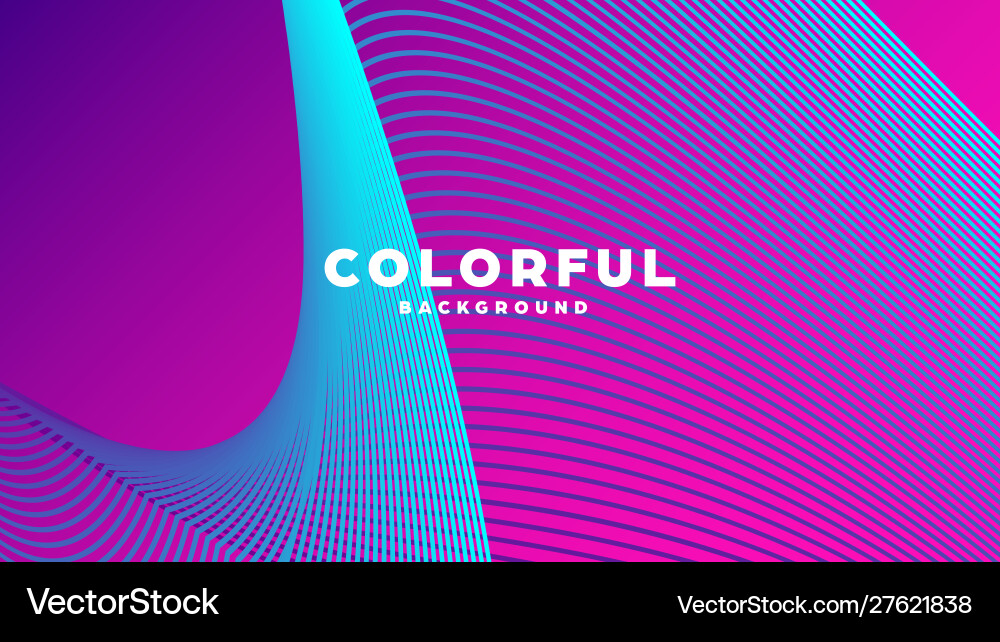 Modern minimal colorful abstract background lines Vector Image