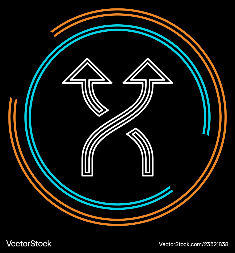 Shuffling icon change order random sign vector image