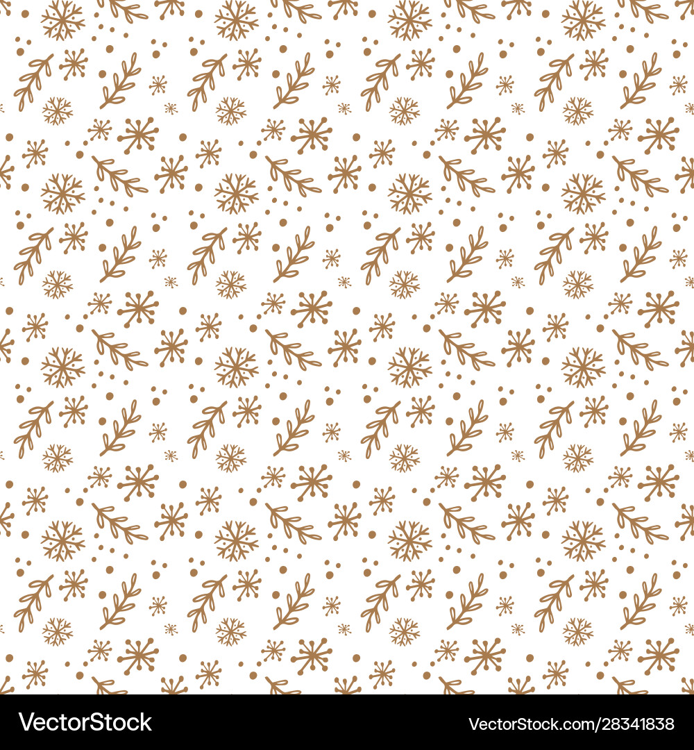 Snowflake pattern seamless winter texture Snowflake pattern seamless winter texture vector image