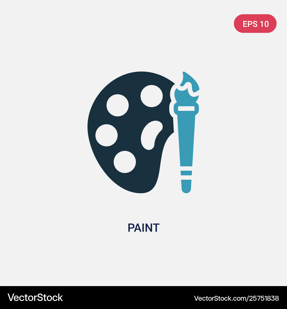Two color paint icon from user interface concept Two color paint icon from user interface concept vector image