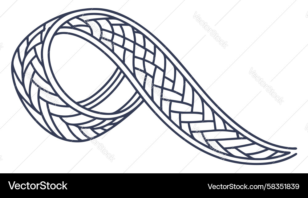 Abstract Ribbon Knot Loop Vector Image