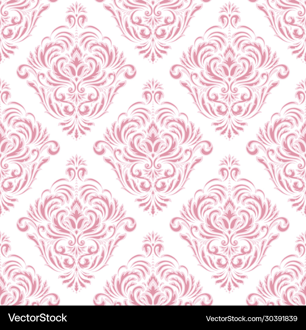 Damask seamless emboss pattern background Vector Image