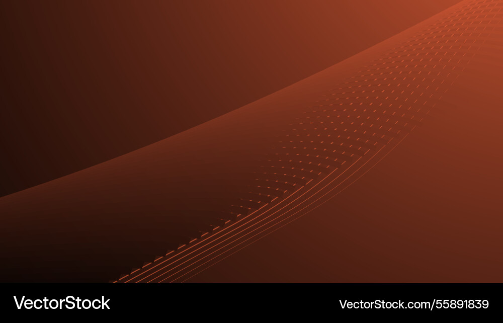 Dark orange gradient with curve line abstract Dark orange gradient with curve line abstract Vector Image
