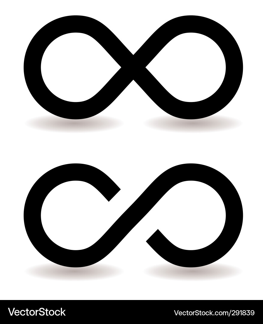 Infinity Loop Symbol vector image