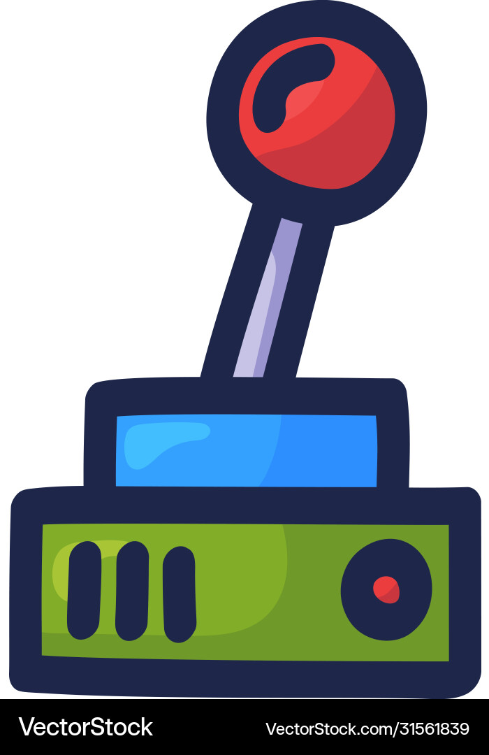 Joystick for video game controller buttons vector image
