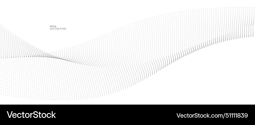 Light grey abstract background wave of flowing Vector Image
