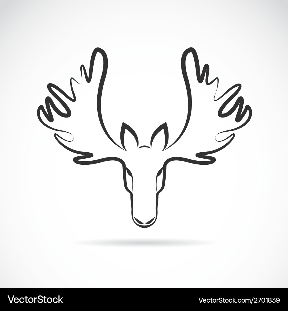 Moose Head Icon Royalty Free Vector Image - VectorStock