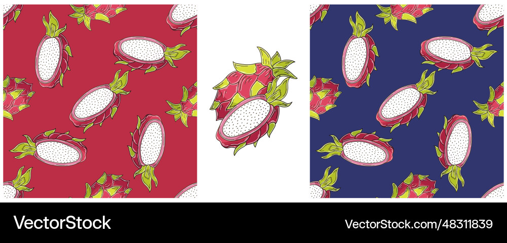 Seamless pattern color set in hand draw style can Seamless pattern color set in hand draw style can Vector Image