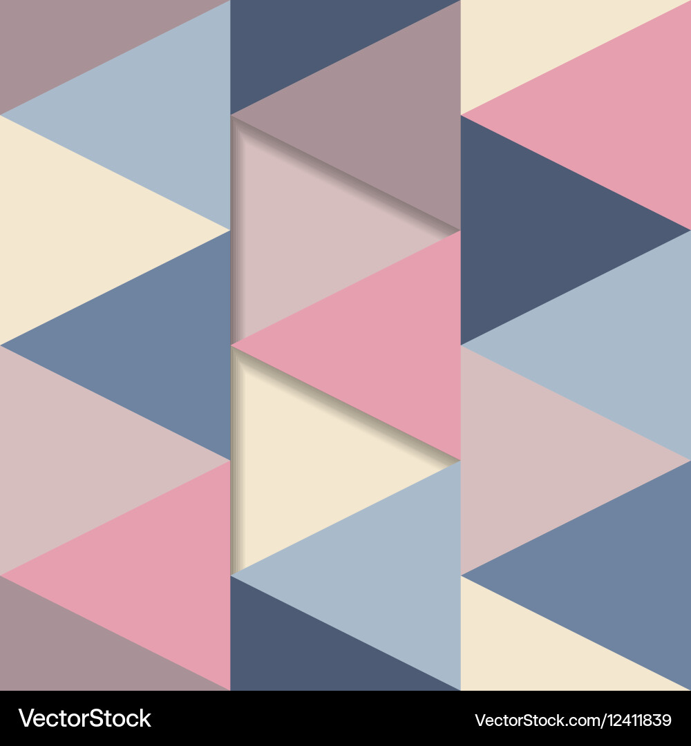 Seamless pattern with triangles vector image