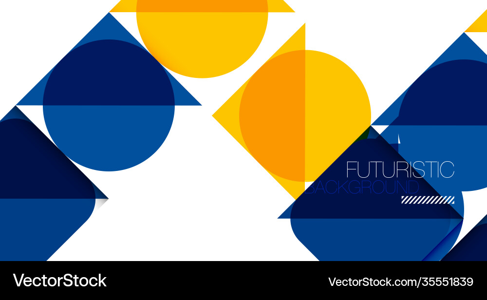 Simple circles and triangles abstract background Simple circles and triangles abstract background vector image