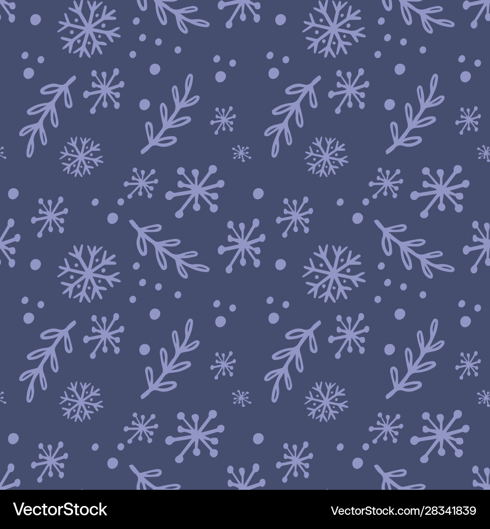 Snowflake pattern seamless winter texture Snowflake pattern seamless winter texture vector image