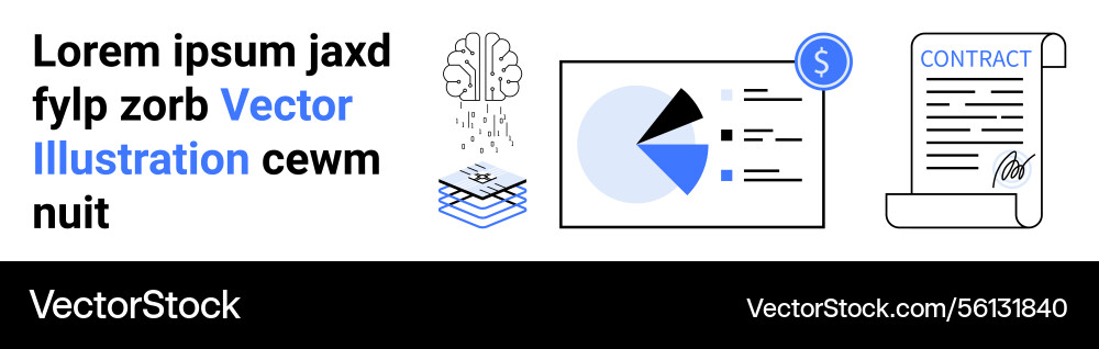 Digital data analysis with brainstorming Digital data analysis with brainstorming Vector Image