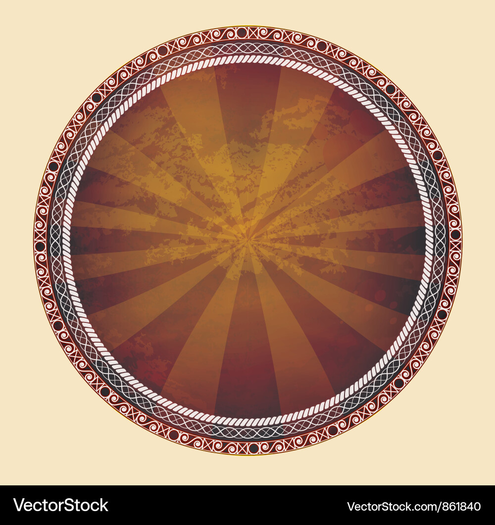 Frame with rays vector image