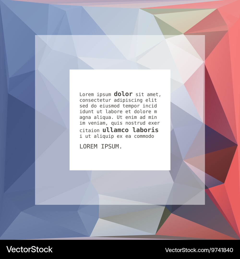 Geometric triangular abstract background vector image