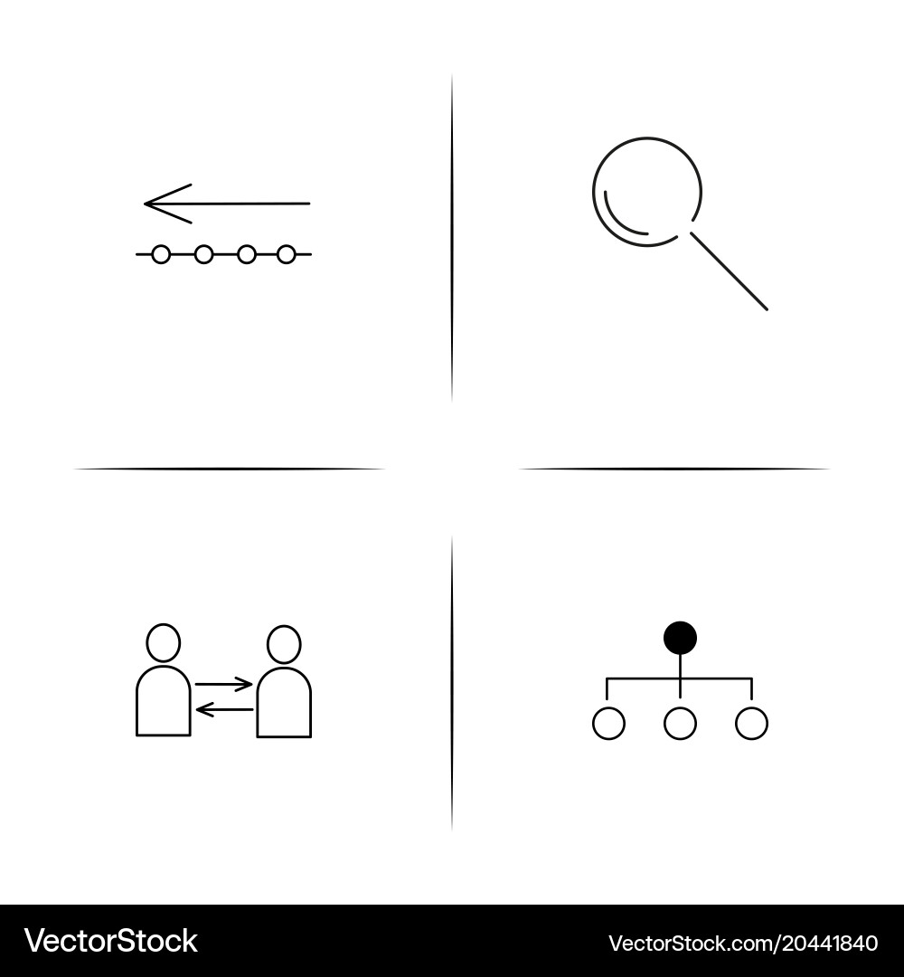 Internet technologies simple linear icon vector image
