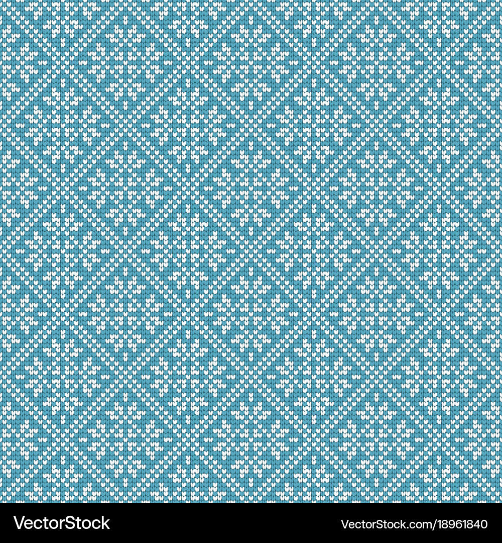 Nordic Knitted Pattern Vector Image