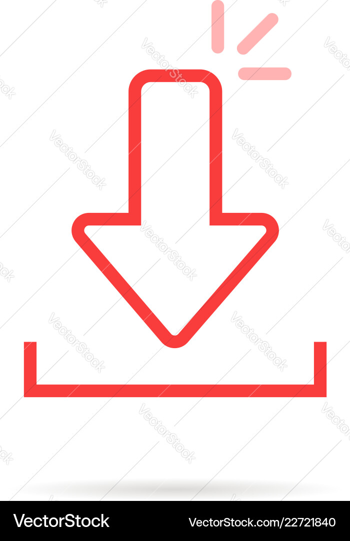 Red App Loading Icon vector image