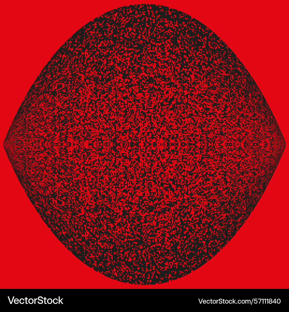Red ellipse form particle density shape central Red ellipse form particle density shape central Vector Image