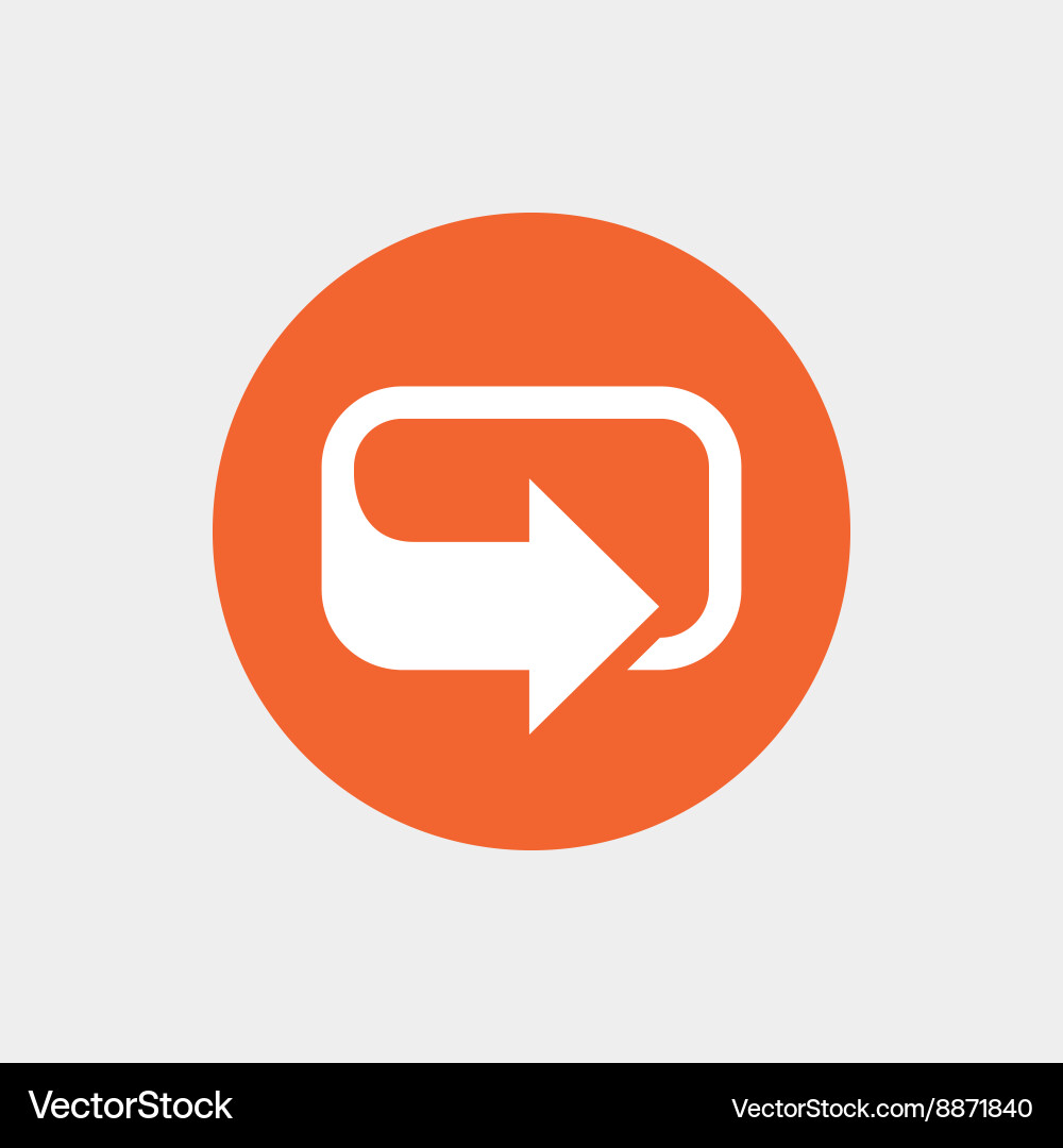 Rotation icon repeat symbol refresh sign vector image