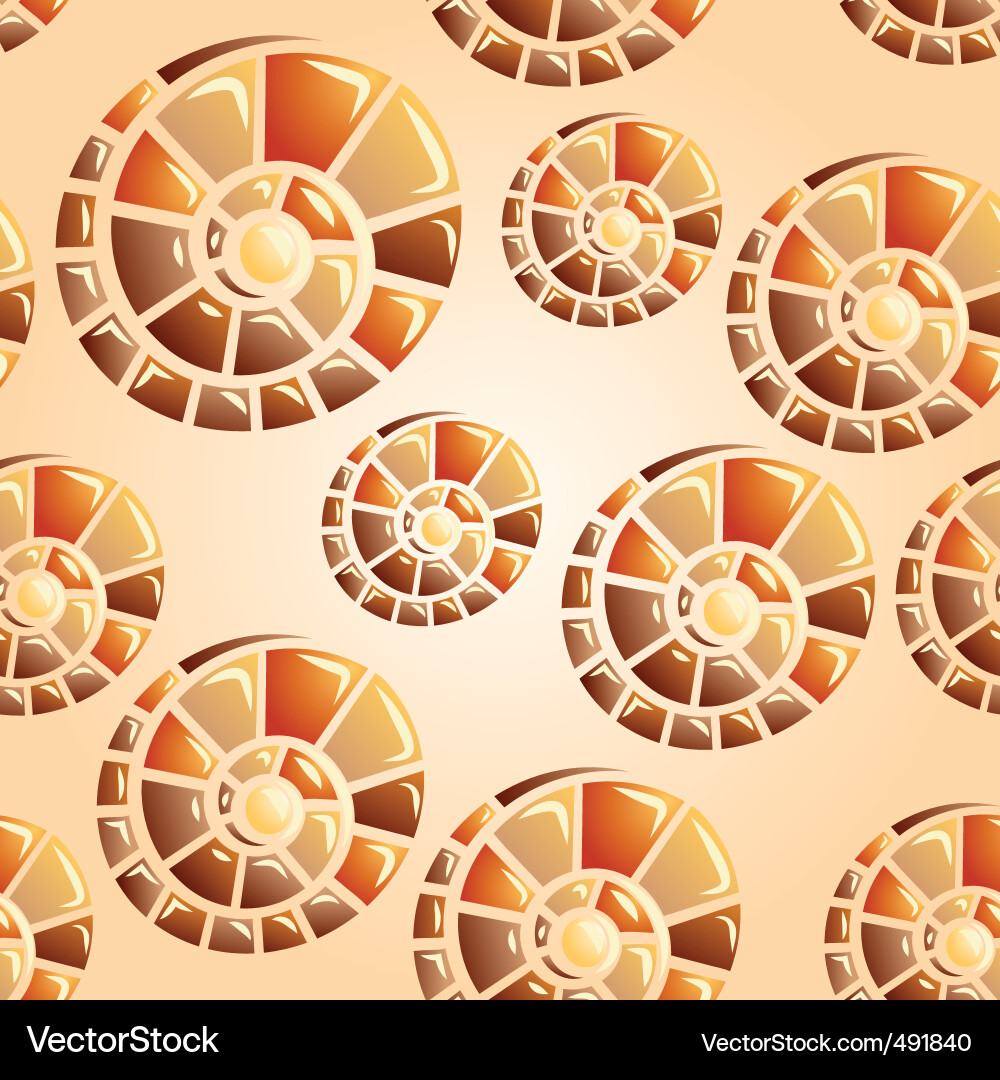 Shell Seamless Pattern vector image