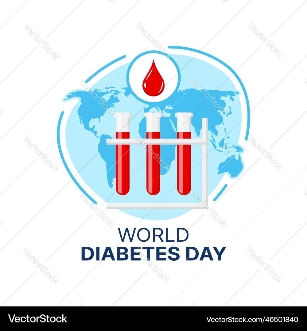 World diabetes day icon blood drop in blue circle World diabetes day icon blood drop in blue circle vector image