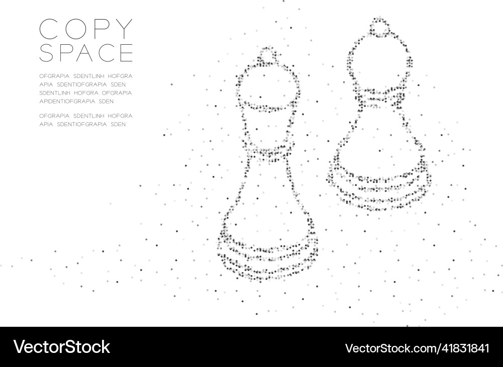 Abstract geometric circle dot molecule particle Abstract geometric circle dot molecule particle vector image