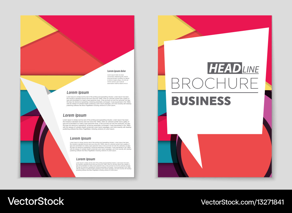 Abstract layout background set for art Vector Image