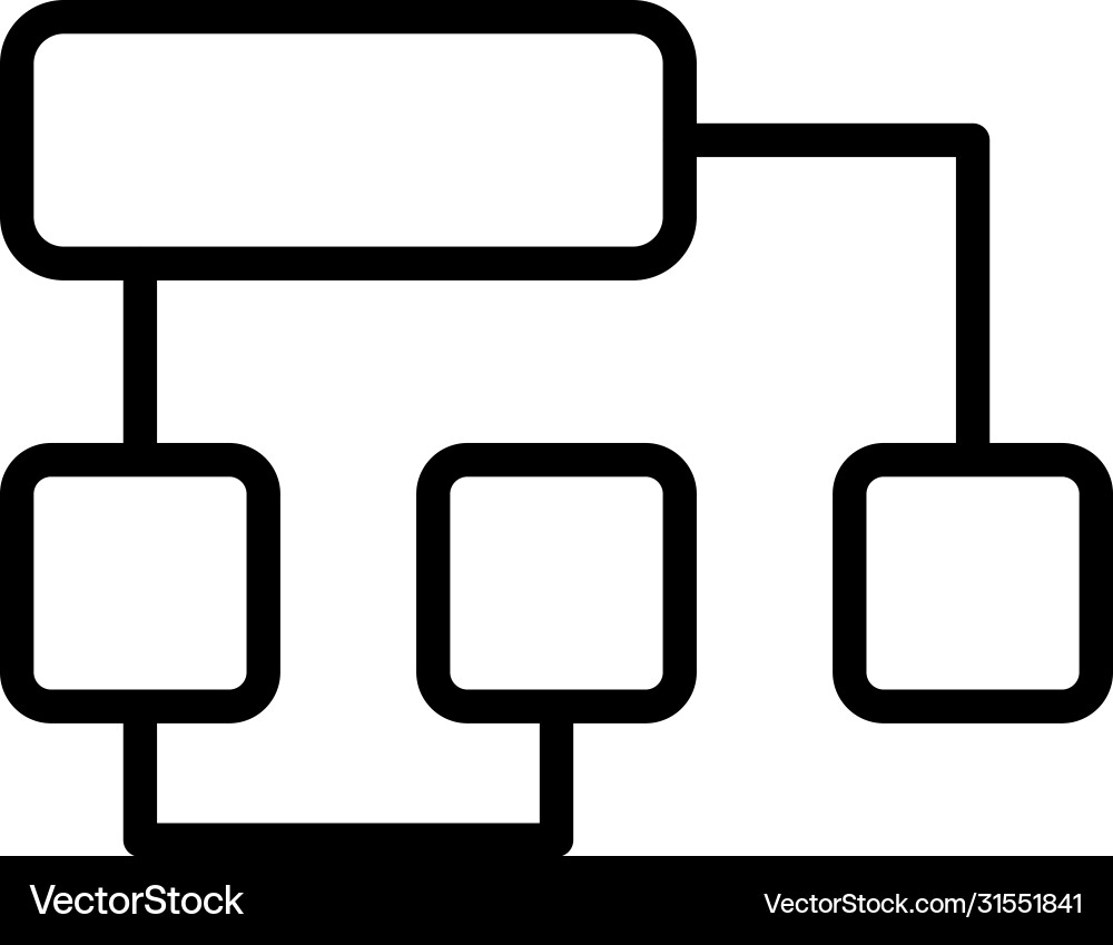 Algorithm line icon Algorithm line icon Vector Image