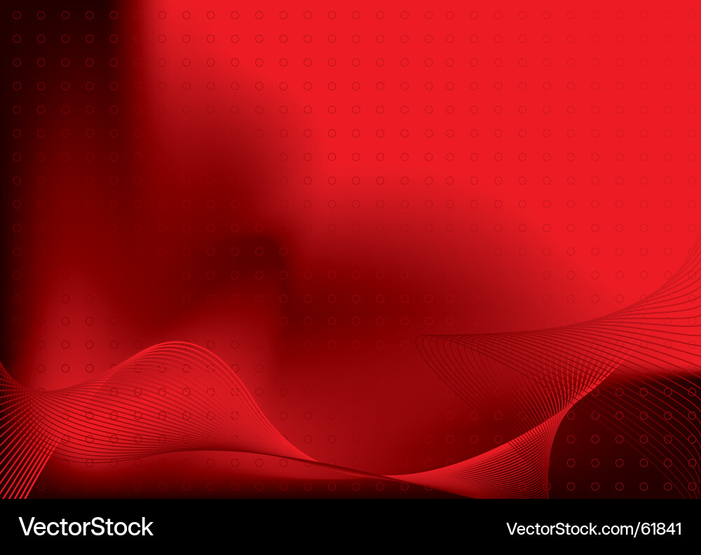 Dynamic Red Wave Background vector image
