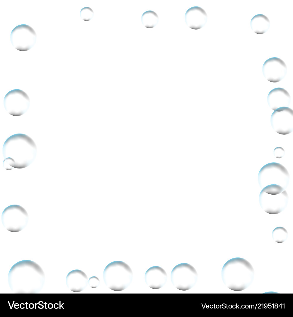 Frame for processing of transparent bubbles Frame for processing of transparent bubbles vector image