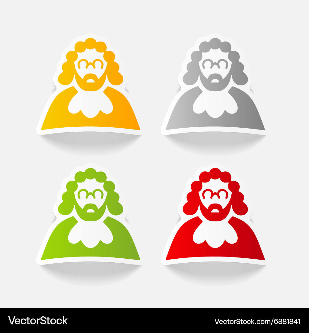 Realistic design element judge Vector Image