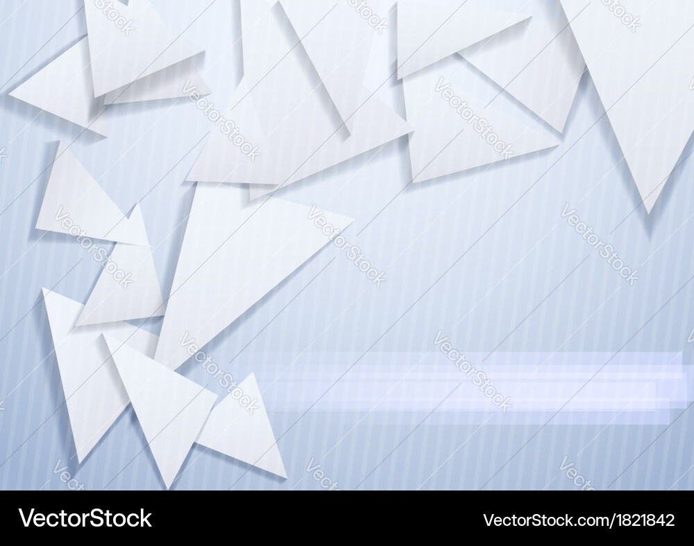 Abstract triangular background vector image