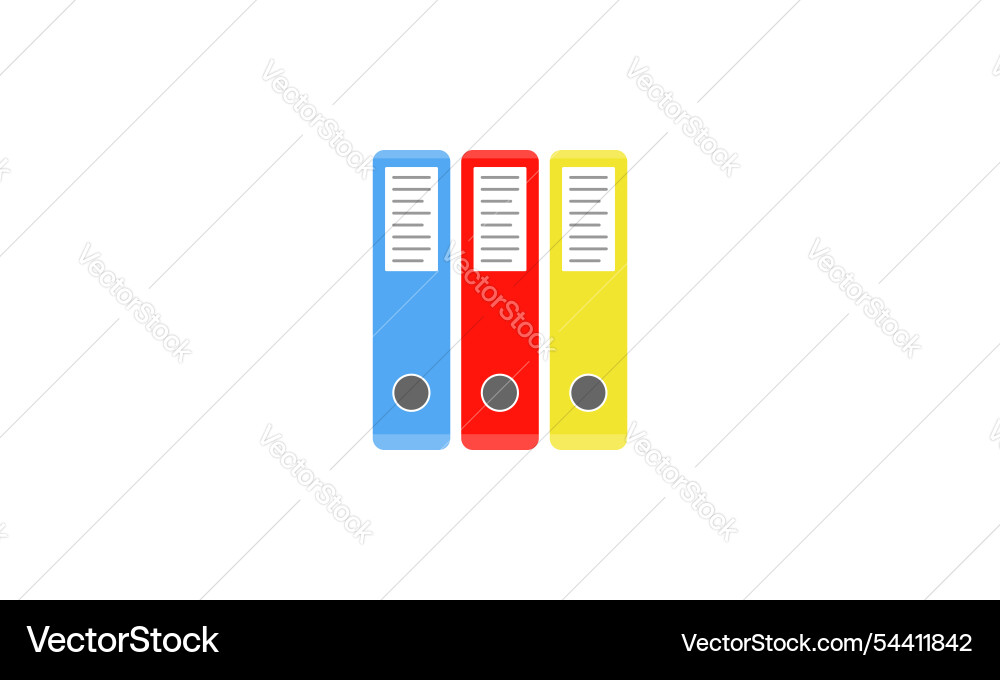 Archive boxes folder icon in flat design vector image