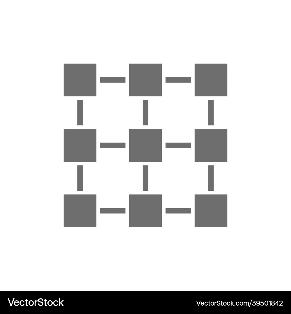 Matrix interconnected system blockchain Matrix interconnected system blockchain vector image