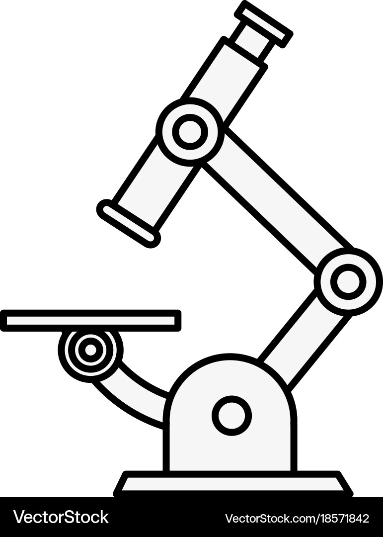 Microscope lab tool Vector Image