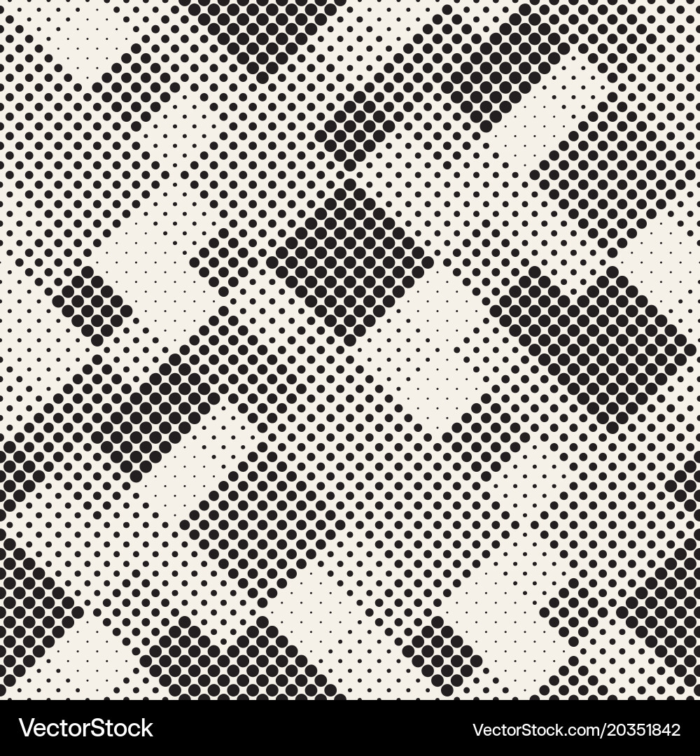 Set 50 halftone circles grids invert vector image