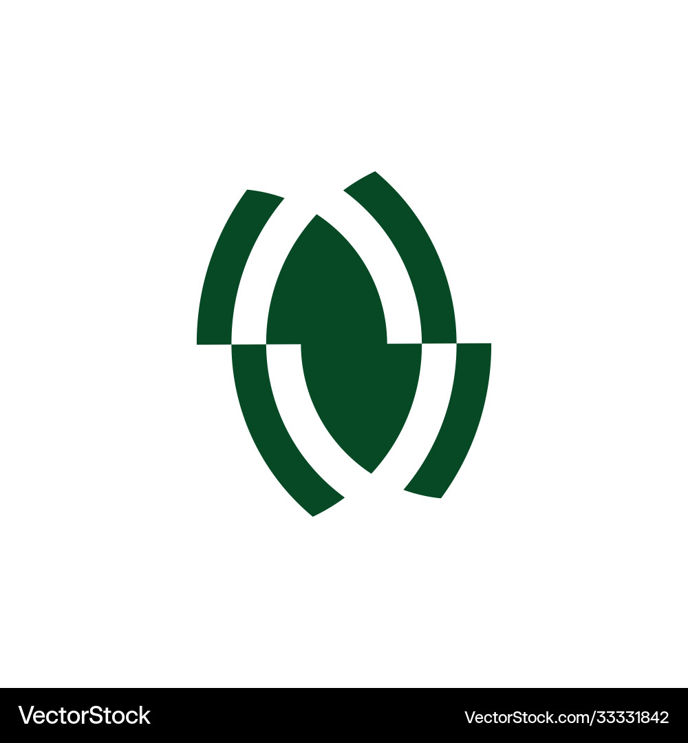 Slice object geometric simple logo vector image
