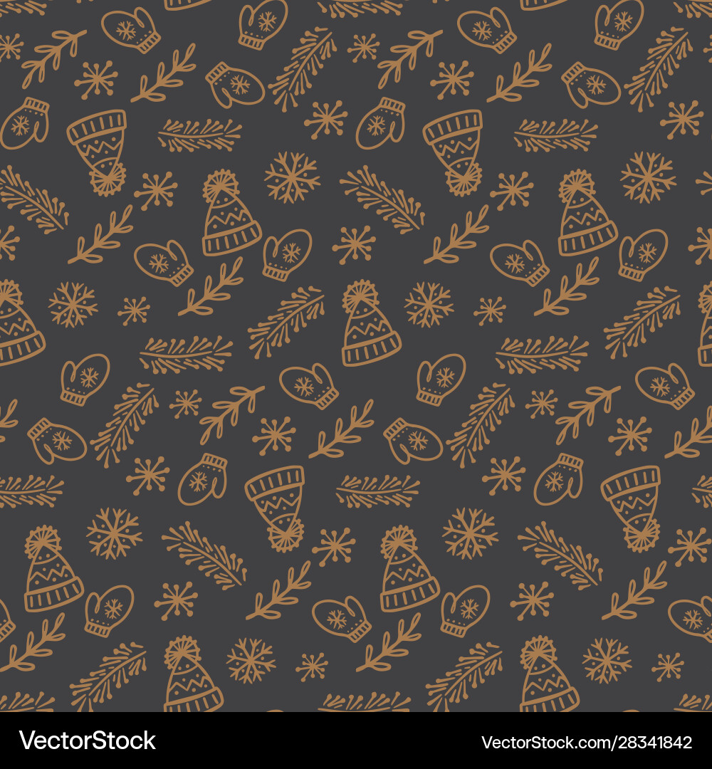 Snowflake pattern seamless winter texture Snowflake pattern seamless winter texture vector image