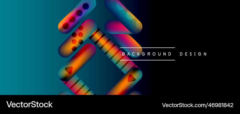 Techno round shapes lines abstract background Techno round shapes lines abstract background vector image