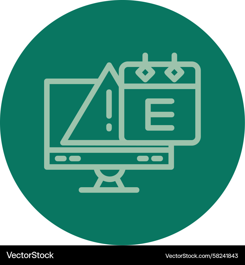 Cybersecurity Exploit Icon Vector Image