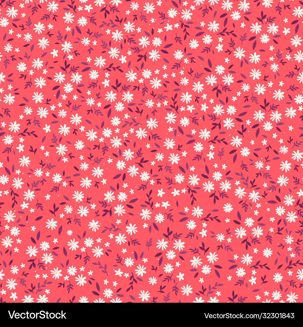 Ditsy Floral Pattern - Tiny Flowers Royalty Free Vector