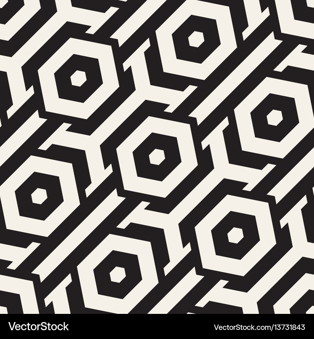 Hexagonal Lattice Pattern vector image