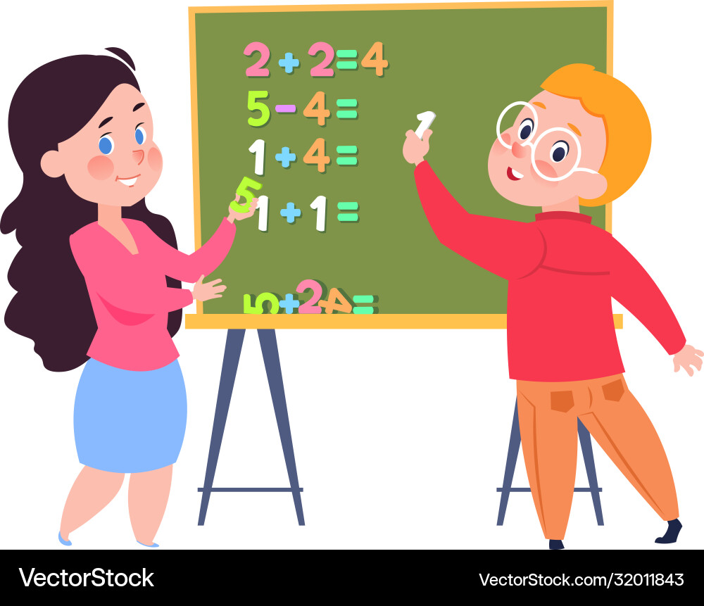 Toddler Math Lesson - Counting Game vector image