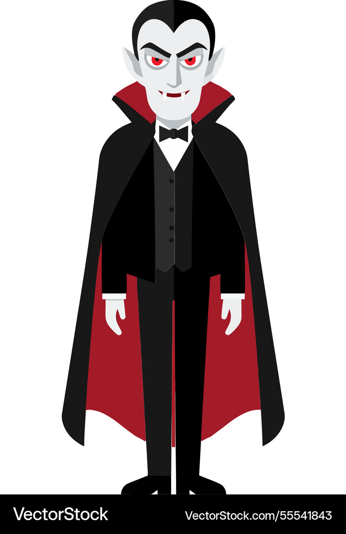 Vampire character design in minimal style Vampire character design in minimal style Vector Image