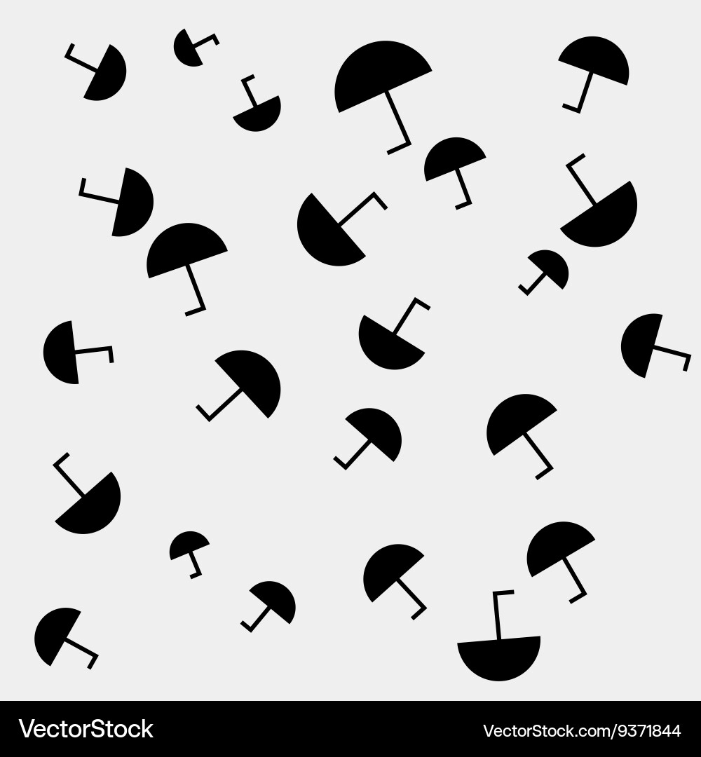 Autumn monochrome simple minimal pattern Vector Image