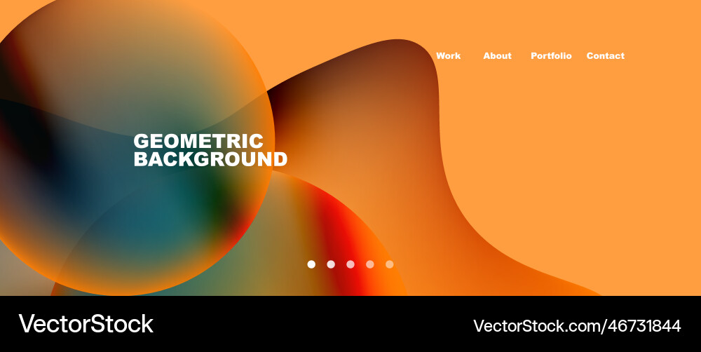 Flowing gradient colors and round elements Flowing gradient colors and round elements Vector Image