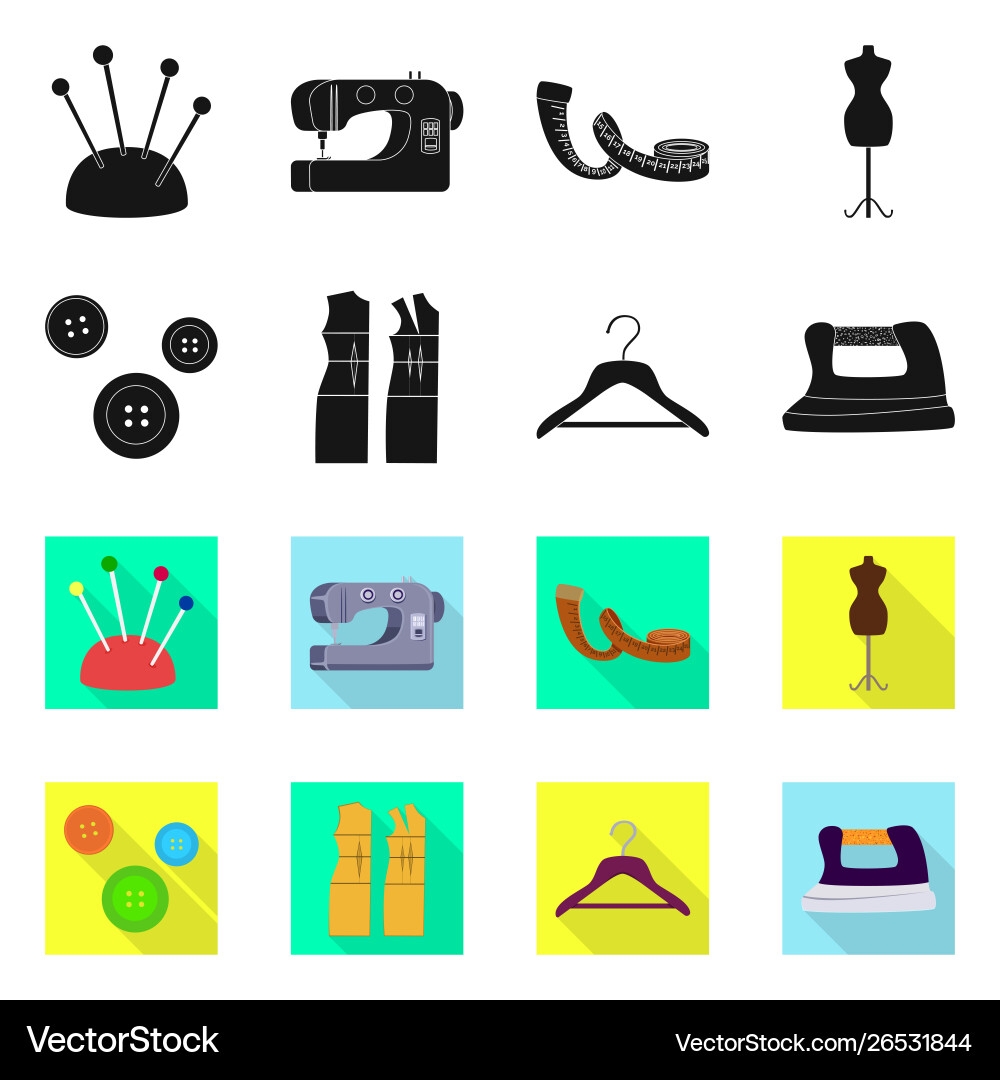 Isolated object craft and handcraft symbol set Isolated object craft and handcraft symbol set vector image