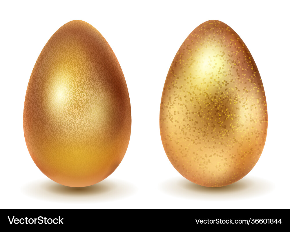 Realistic easter eggs Royalty Free Vector Image